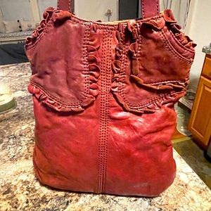 Vintage Lucky Brand Handbag. Maroon Red